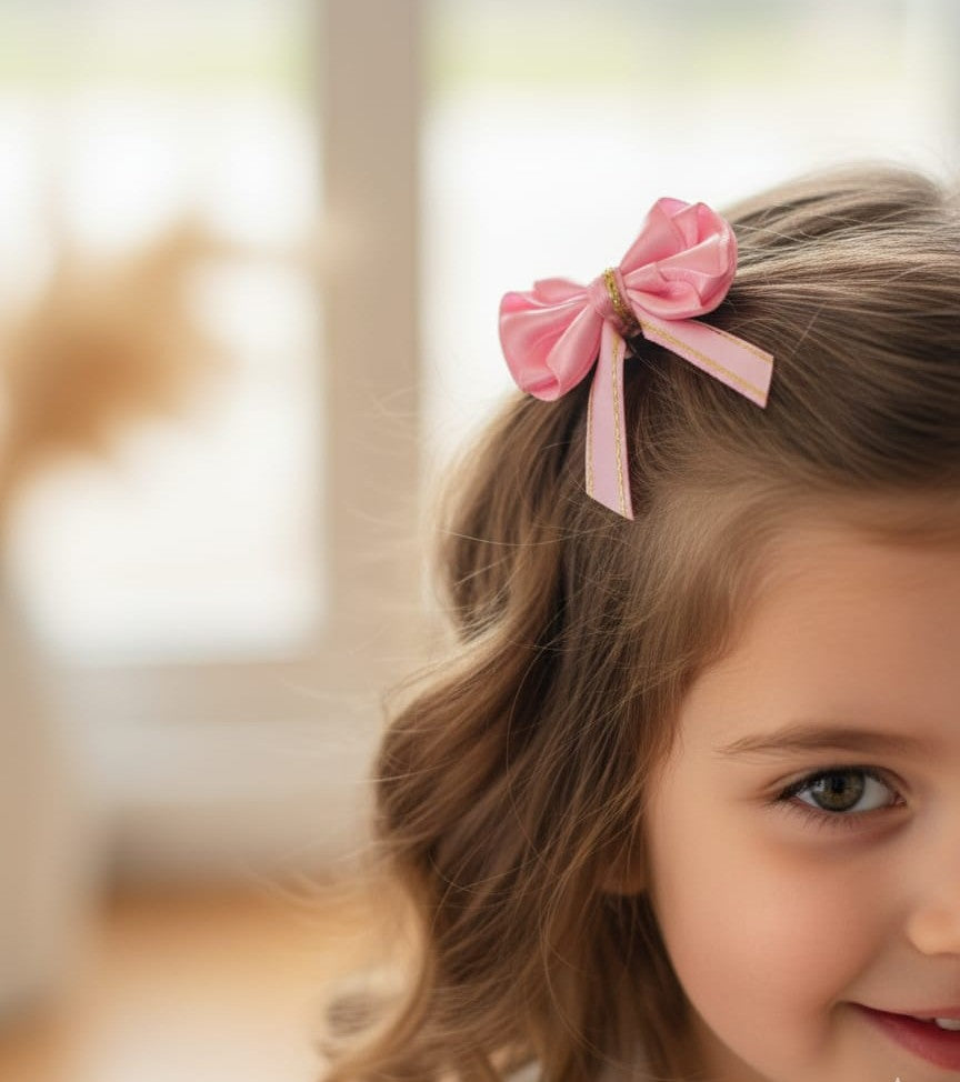 Lia Saten 4"lü Küçük Boy Kıskaç Toka Takımı