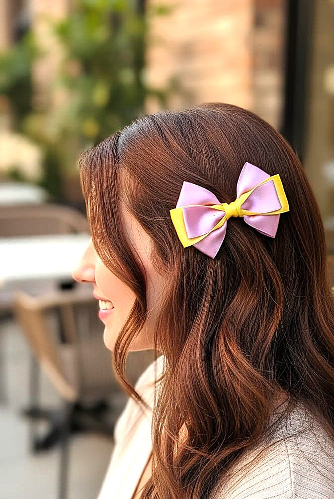 Lia Saten Fiyonk Kurdele Otomatik ve Kıskaç Klips Orta Boy