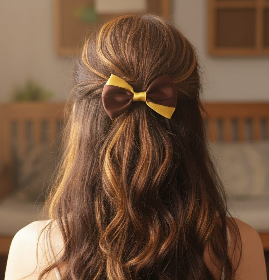 Lia Saten Fiyonk Kurdele Otomatik Klips Büyük Boy Toka