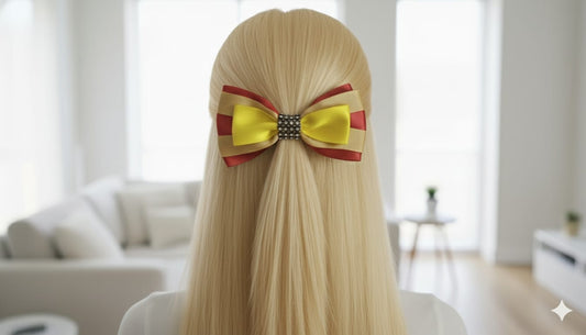 Renkli Saten Fiyonk Kurdele Toka