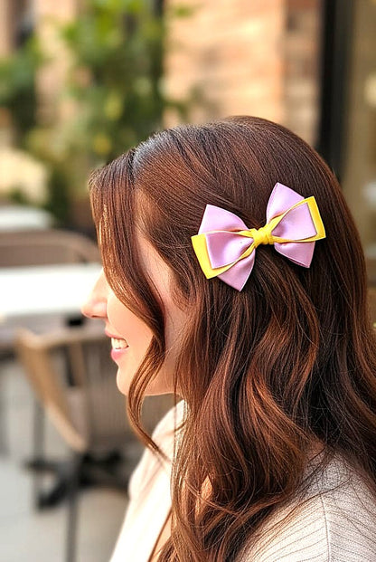 Lia Saten Fiyonk Kurdele Otomatik ve Kıskaç Klips Orta Boy