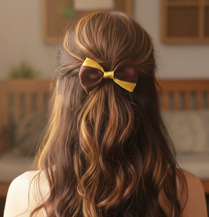 Lia Saten Fiyonk Kurdele Otomatik Klips Büyük Boy Toka